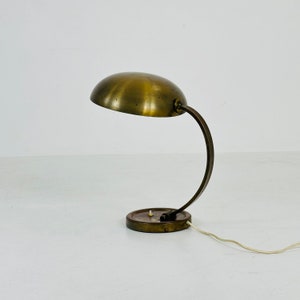 German Art Deco brass lamp by Gecos Gebrüder Cosack 1930s