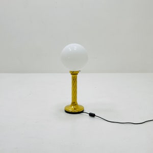 1 of 2 Mid century aise table  ball lamp in Hollywood Regency Germany  80s
