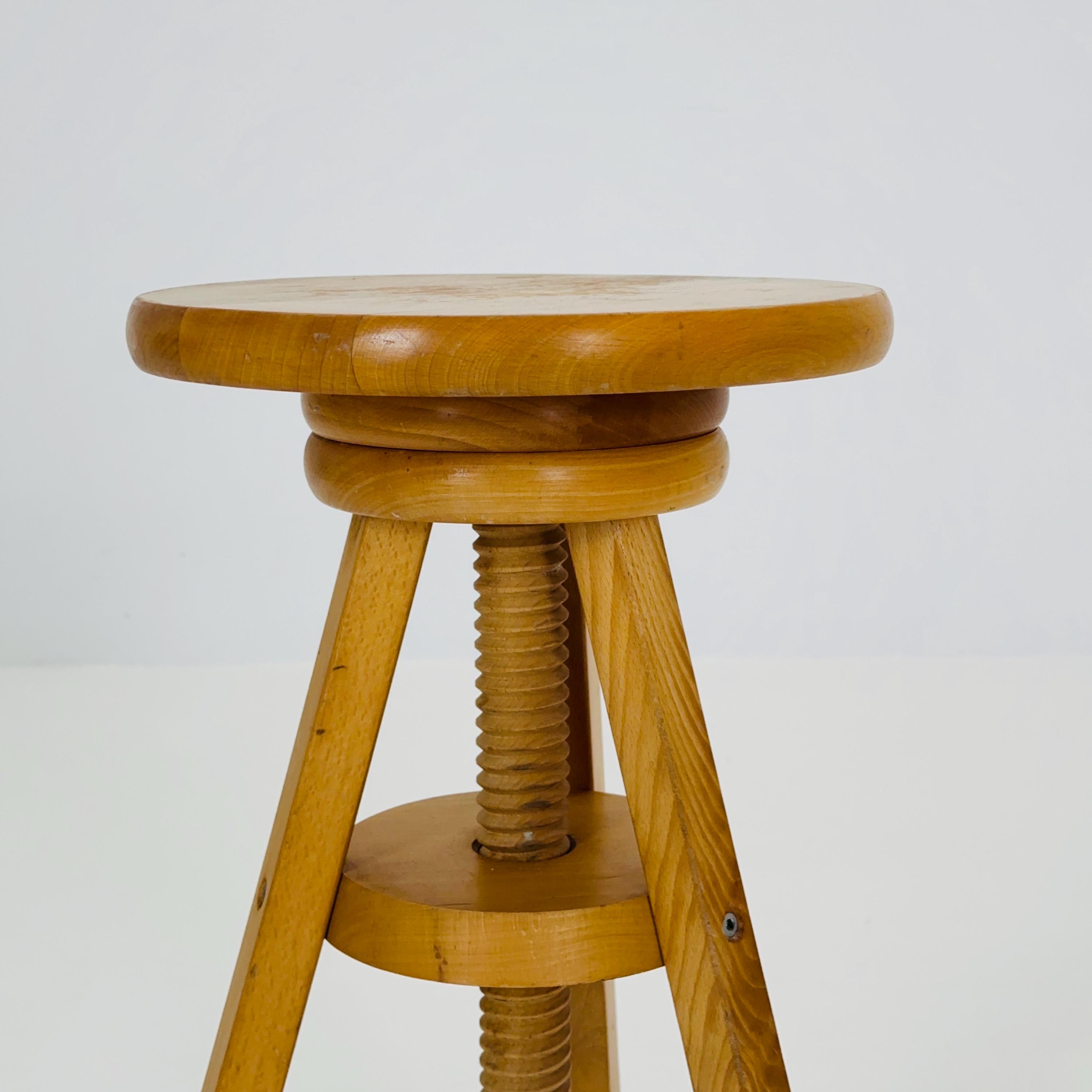 Mid Century Solid Natural Wood Adjustable Screw Ikea Vintage Bar
