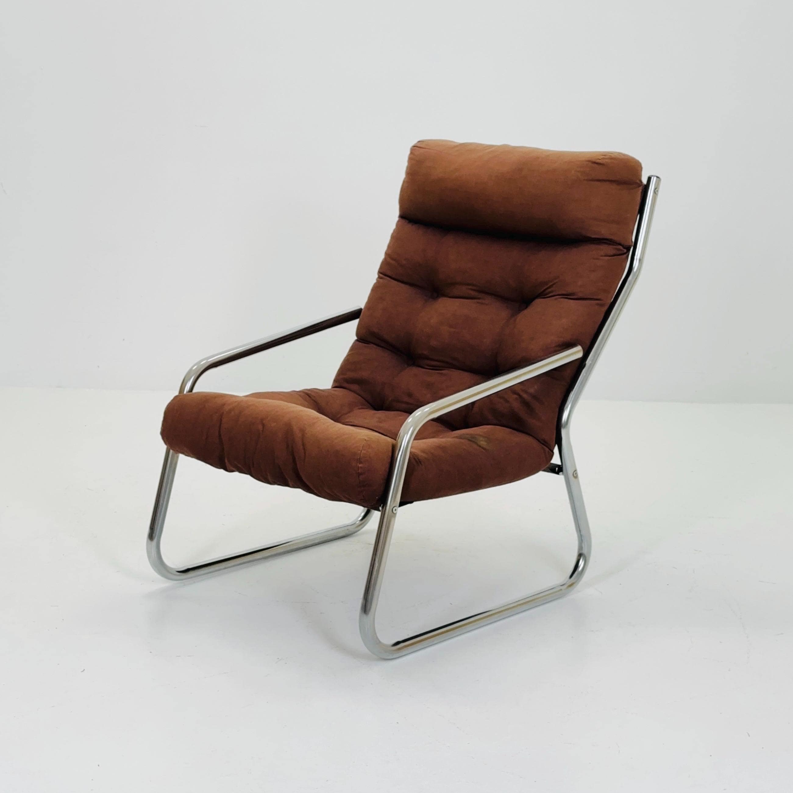 Mid Century Lounge Chair by Gillis Lundgren Ikea Hoss Sweden 1970s
