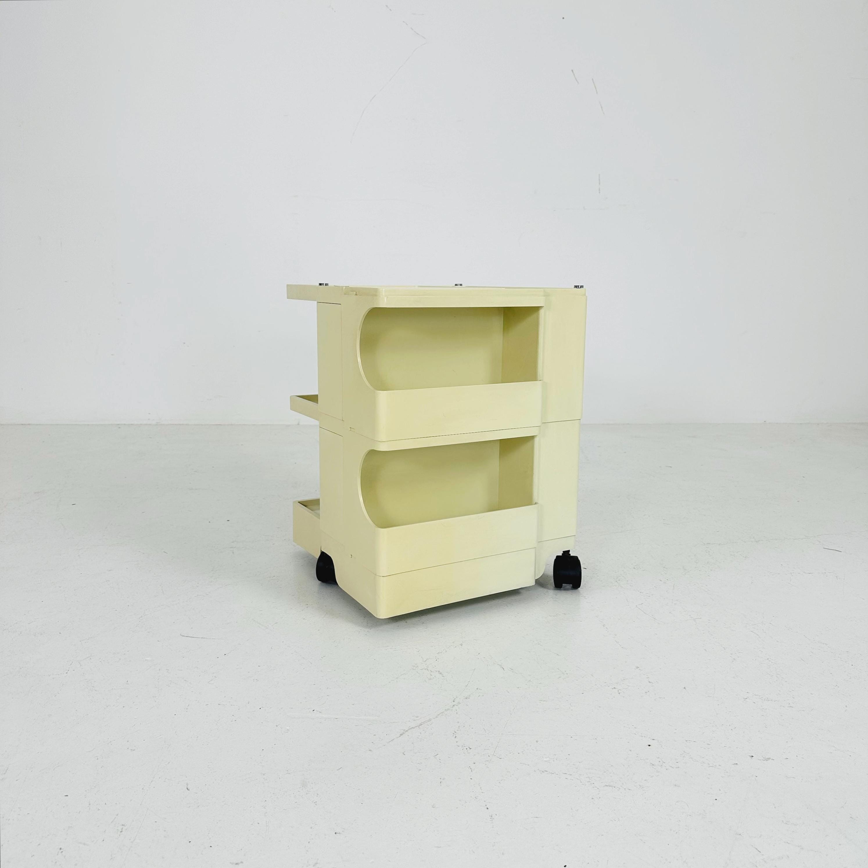 Vintage Boby serving trolley by Joe Colombo for Bieffeplast, Italy, 1970s.