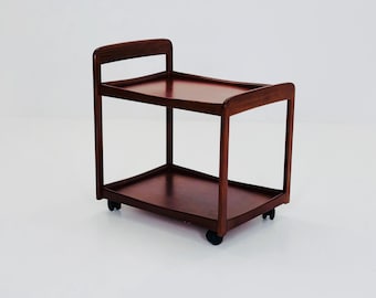 Mid century modern Danish serving bar cart trolley Denmark 1960s