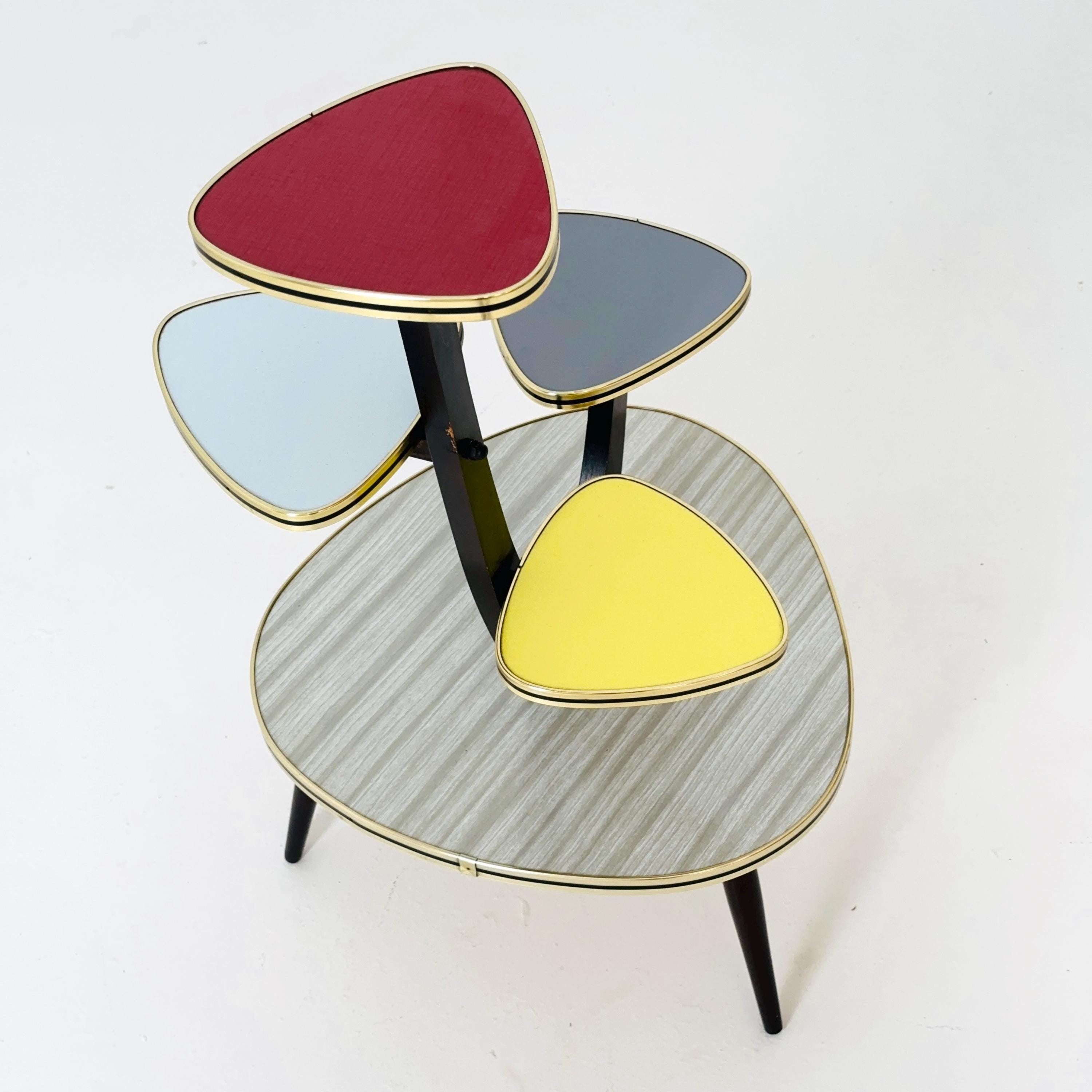 希少なミッドセンチュリードイツ製プラントスタンド – 1960年代の