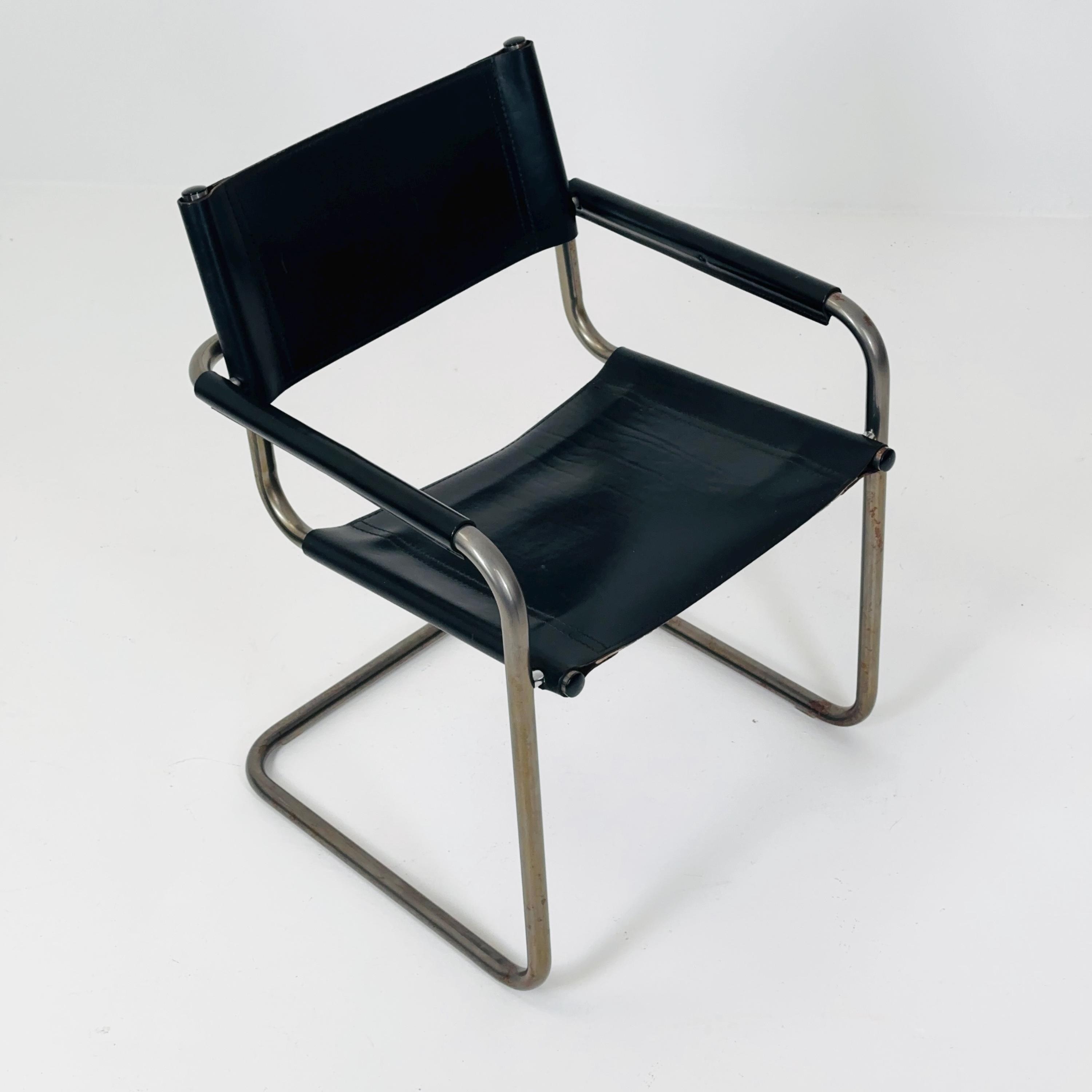 カンチレバーチェア ブラックレザー バウハウス カンチレバーチェア ブラックレザー バウハウス ミッドセンチュリー