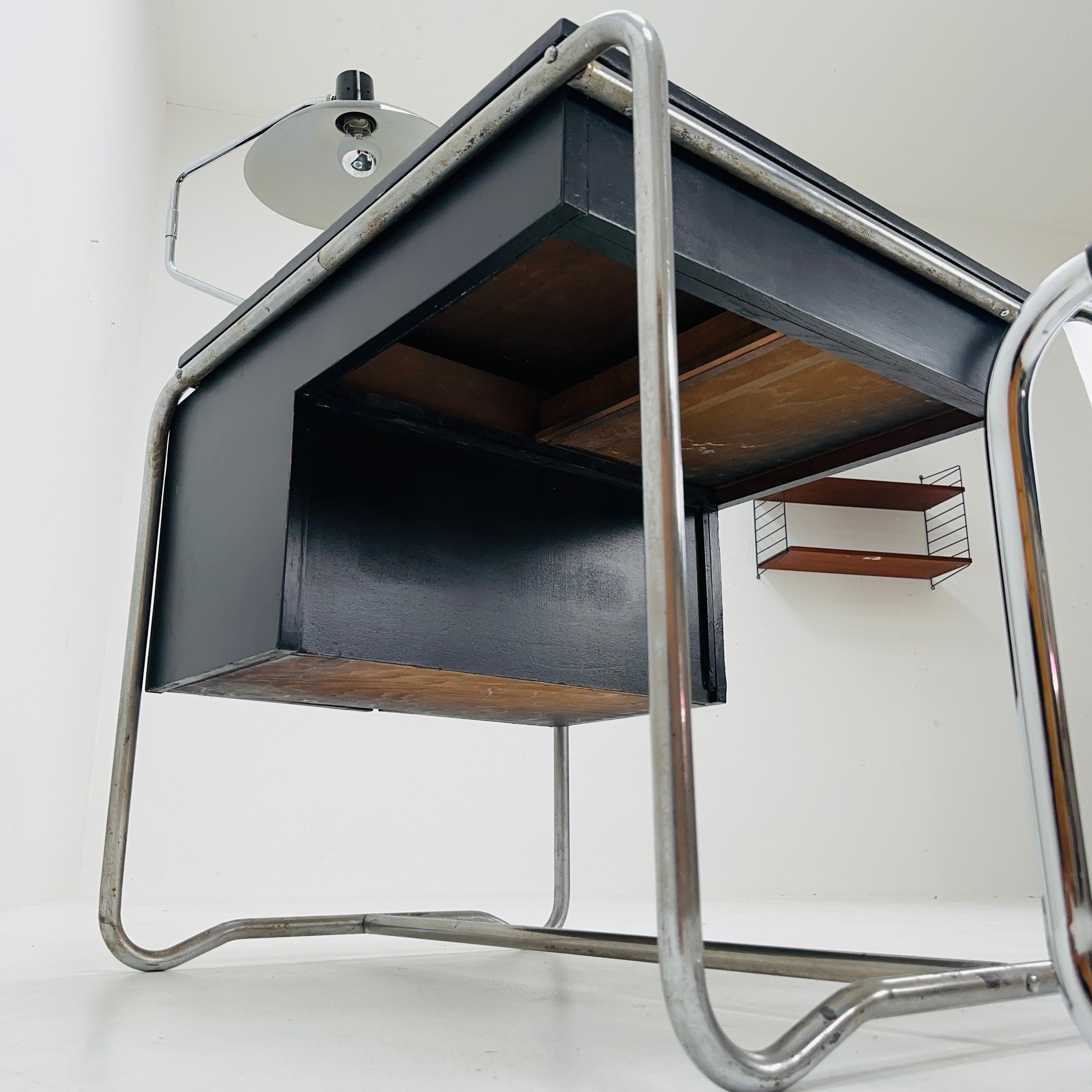 Mid Century Bauhaus Tublar Desk for Mart Stam & Marcel