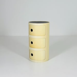 Mid century Anna Castelli Ferrieri Roll Container for Kartell, Model 4965-6-7 – 3-Tier Storage Unit Italy 1970s