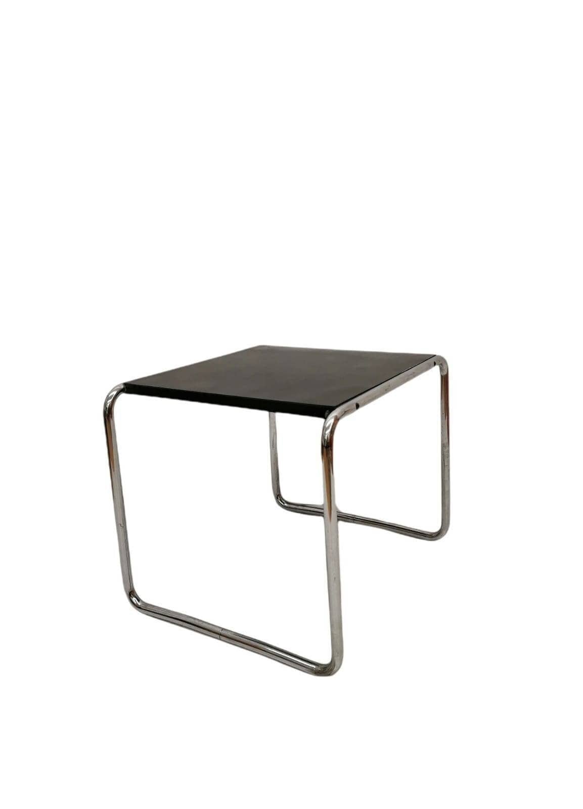 Marcel Breuer - Laccio Side coffee Table Black Laminated Top
