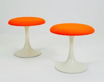 Tabouret Tam Tam Orange - Édition STAMP - Années 70 - Made In France - Occasion