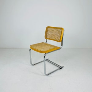 Mid century B32 Cesca Chair designed by Marcel Breuer, 1970s Italy