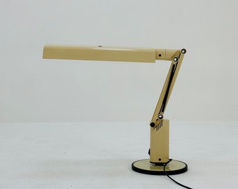 Zweedse witte Space Age bureaulamp van Fagerhult jaren 70