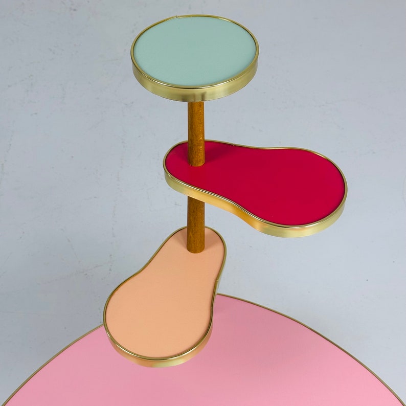 BIG German Plant Stand, Colorful Vintage Mid-century Minimalist Indoor ...
