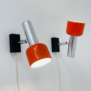 Set of 2 Staff Lights Space Age Wall Sconces – Germany, 1970s