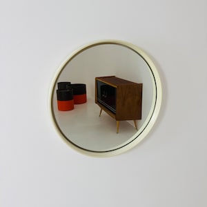 Space Age \Mid-Century Round Mirrror, 1970s