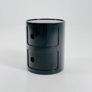 Space Age Componibili 2-Tier Storage Unit autorstwa Anny Castelli Ferrieri dla Kartell — Model 4965-6-7 — Włochy, lata 70. XX wieku