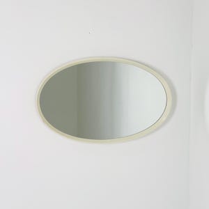 Space Age Mid-Century Oval Wall Mirror, 1970s Italy