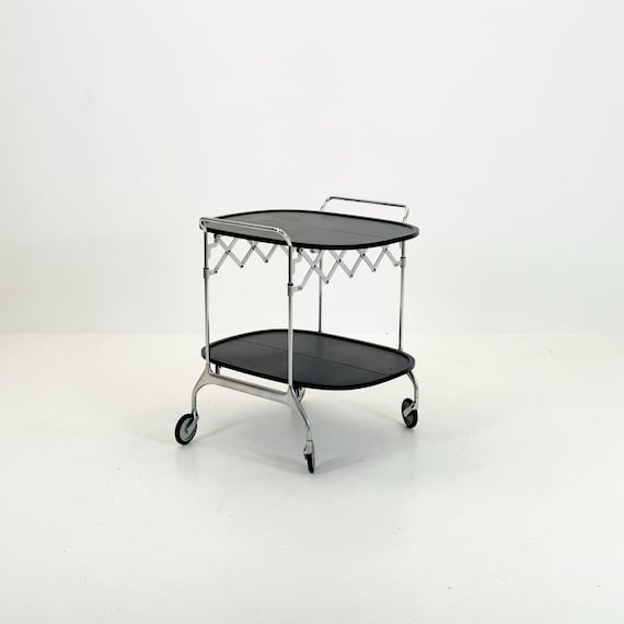 Black Gastone Dolly Trolley Bar Cart by Antonio Citterio and