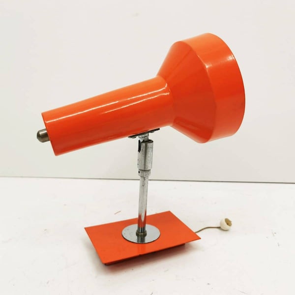 Mid-Century orange space age wall lamp Germany 1970s