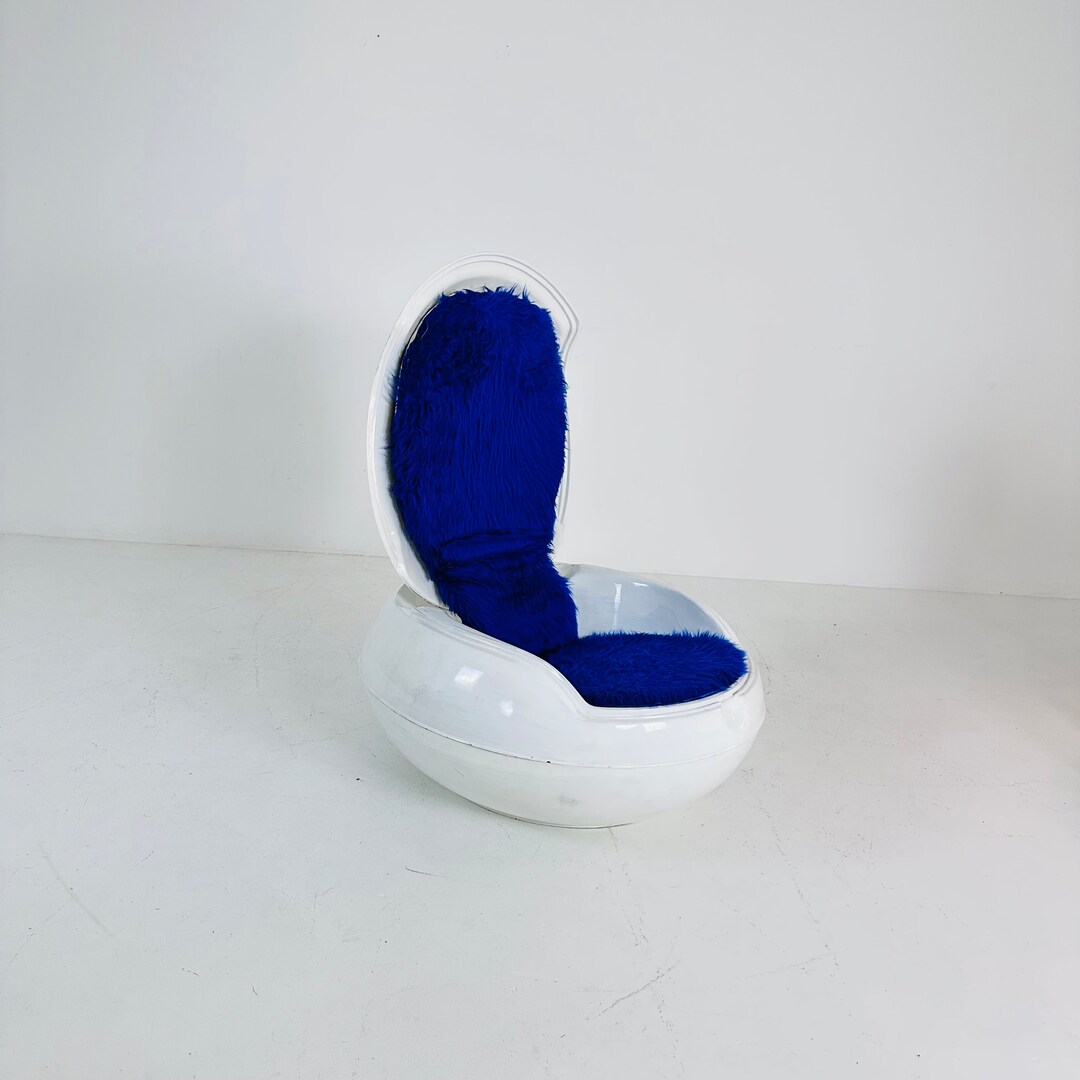 Peter Ghyczyガーデンエッグチェア。 White Blue Garden Egg Chair by Peter Ghyczy, 1960s - Etsy