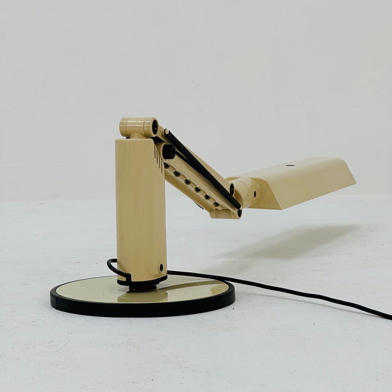 Swedish white Space Age Desk Lamp from Fagerhult 1970s Bild 7