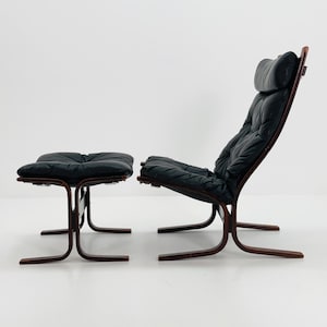 Mid century armchair “Siesta” and its ottoman by Ingmar Relling, Westnofa Furniture, Norway 1960s