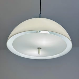 Space Age Dome pendant  white lamp from the well-known manufacturer Staff Leuchten, Germany.