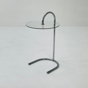 Bauhaus Vintage Ikea Ry Coffee Side Table Glass Aluminum 1980s