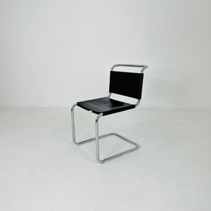 Zwarte Bauhaus Spoleto stoel uit het midden van de eeuw voor Knoll van Ufficio Tecnico uit de jaren 70