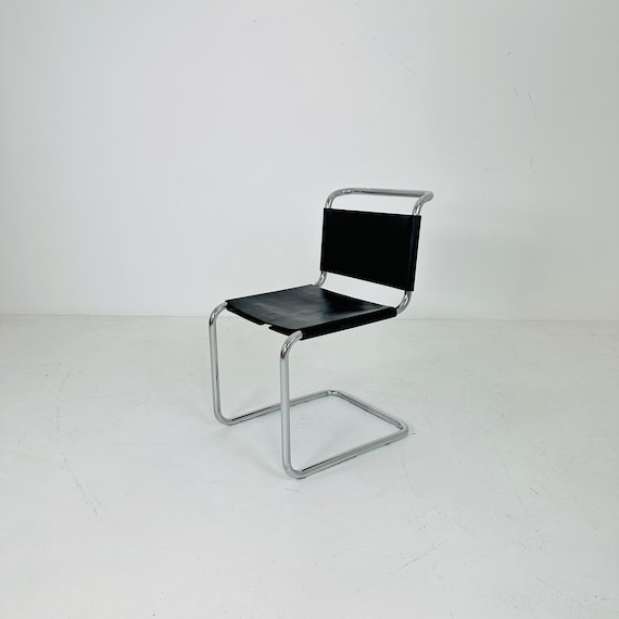 Mid Century Bauhaus Spoleto Black Chair for Knoll by Ufficio
