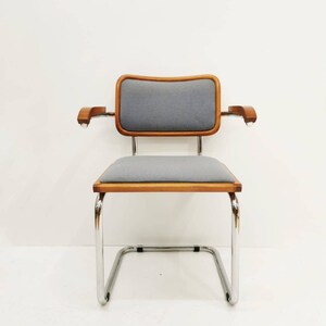 Marcel Breuer B32 upholstered Cesca Armchair, bauhaus design by Bene image 2