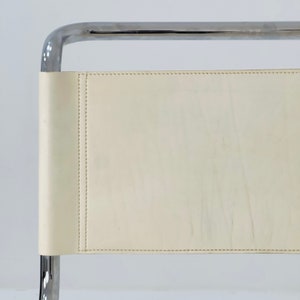 Cantilever MR10 vit stol av Ludwig Mies van der Rohe Italien, 1980-talet bild 8