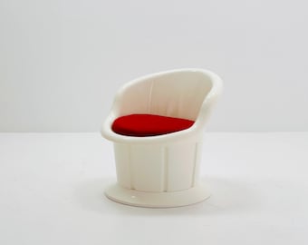 Vintage IKEA Popptorp Armchair – 1990s Swedish Design by Karin & Magnus Högberg, Red Cushion Lounge Chair