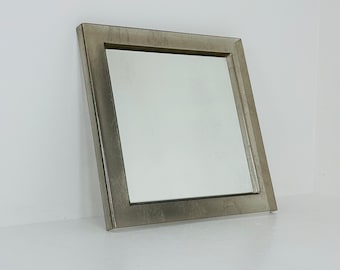 Mid century rare Italian acrylic glass wall mirror 1980s