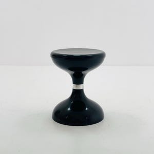 Space Age Black Plastic Stool – Robur Sgabello Americano, Italy 1970s