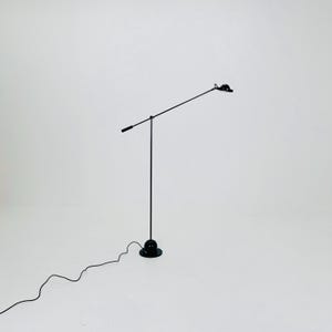 Post Modern black Adjustable floor lamp by Gammalux Italy, 1970s