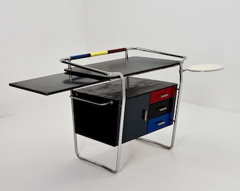 Rzadkie biurko sekretarskie Bauhaus z połowy XX wieku, Niemcy, lata 80. XX wieku