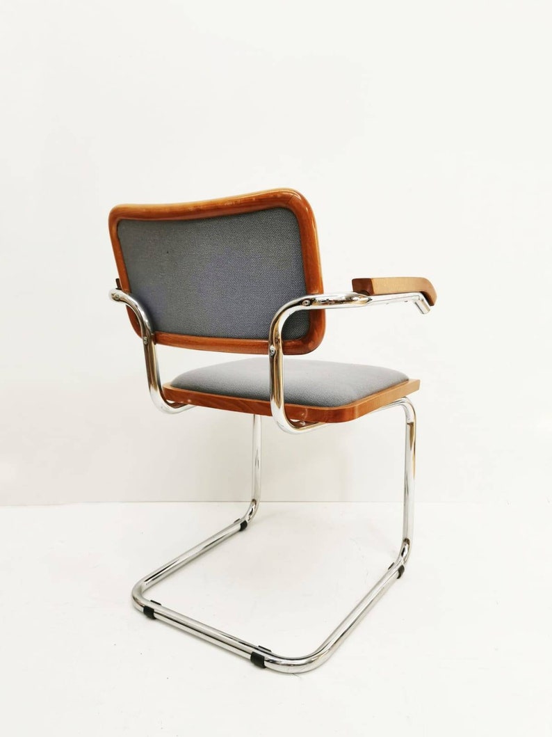 Marcel Breuer B32 upholstered Cesca Armchair, bauhaus design by Bene image 3