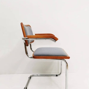 Marcel Breuer B32 upholstered Cesca Armchair, bauhaus design by Bene image 4