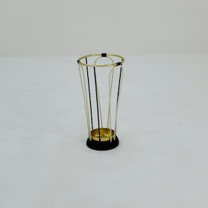 Mid century metal and brass umbrella stand, Germany, 1960s