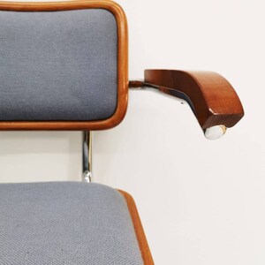 Marcel Breuer B32 upholstered Cesca Armchair, bauhaus design by Bene image 5