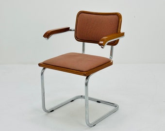 1 van 6 Marcel Breuer B32 gestoffeerde Cesca fauteuil, Bauhaus-ontwerp van Bene