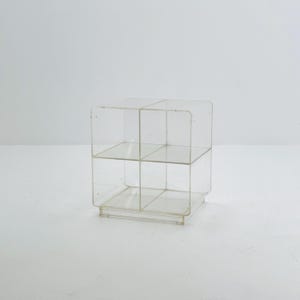 Space age Plexiglass coffee table /console 1970s.