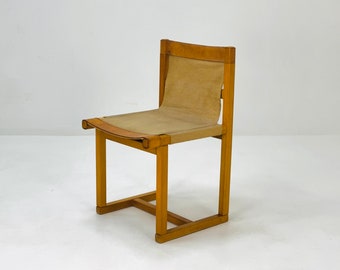 Mid century safari chair linen & leather by Casala, 1970s, Germany