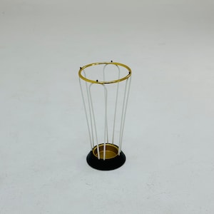 Mid century metal and brass umbrella stand, Germany, 1960s