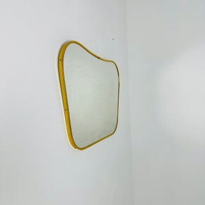Mid Century asymmetric  mirror Original kidney mirror standard style  from the 50s 60s