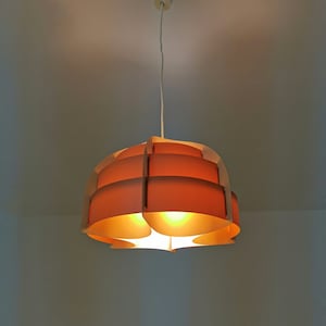 MCM Vintage spaceage pendat lamp Basta by Lars Hoyrup Design by Schioler Denmark 1980s