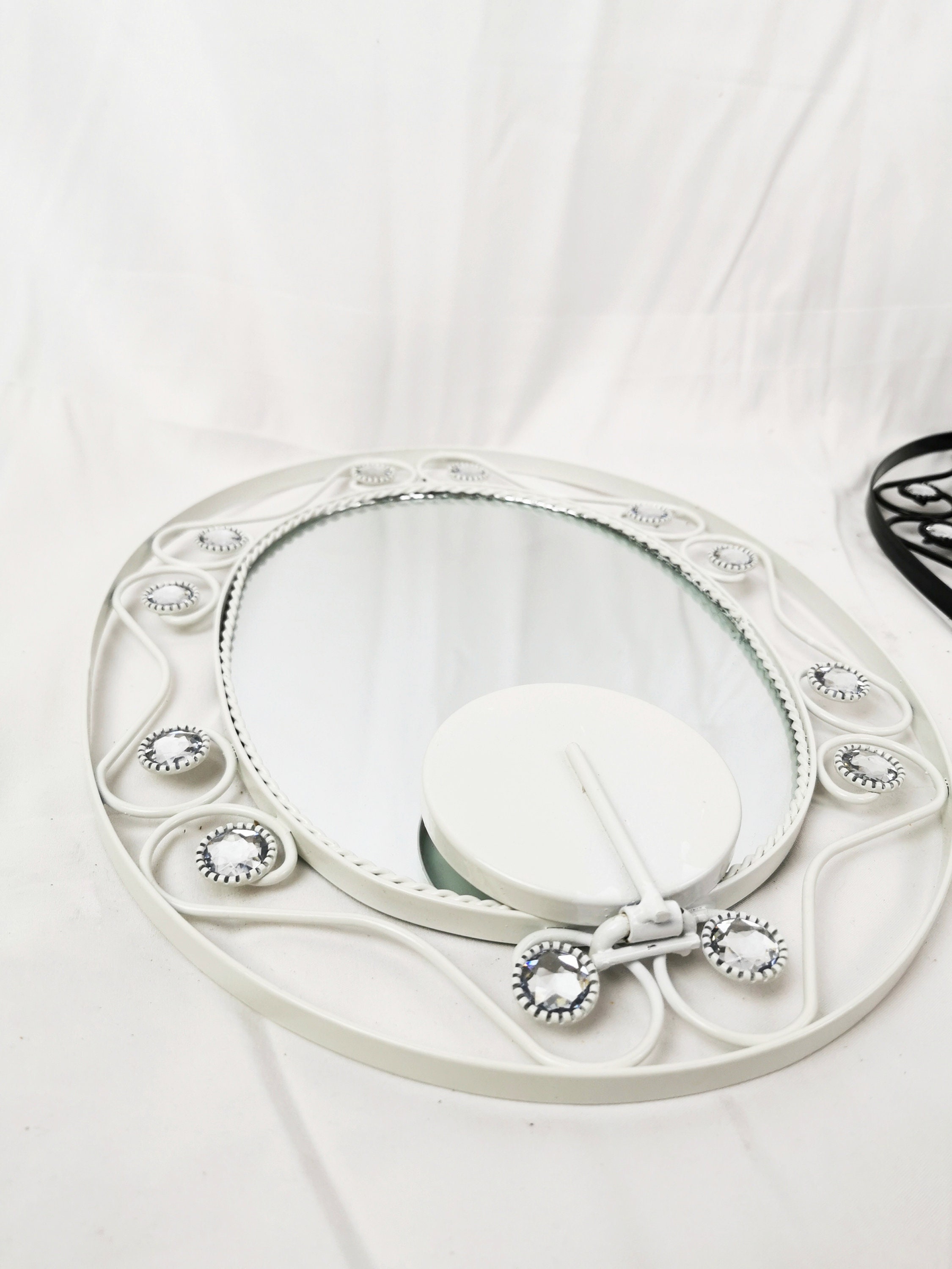 Vintage Set of Small Wall Mirror With Candle Holer 1960s Etsy UK