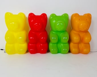 Haribo larg Bear Night vintage Lamp From 1970&#39;S Children Lighting