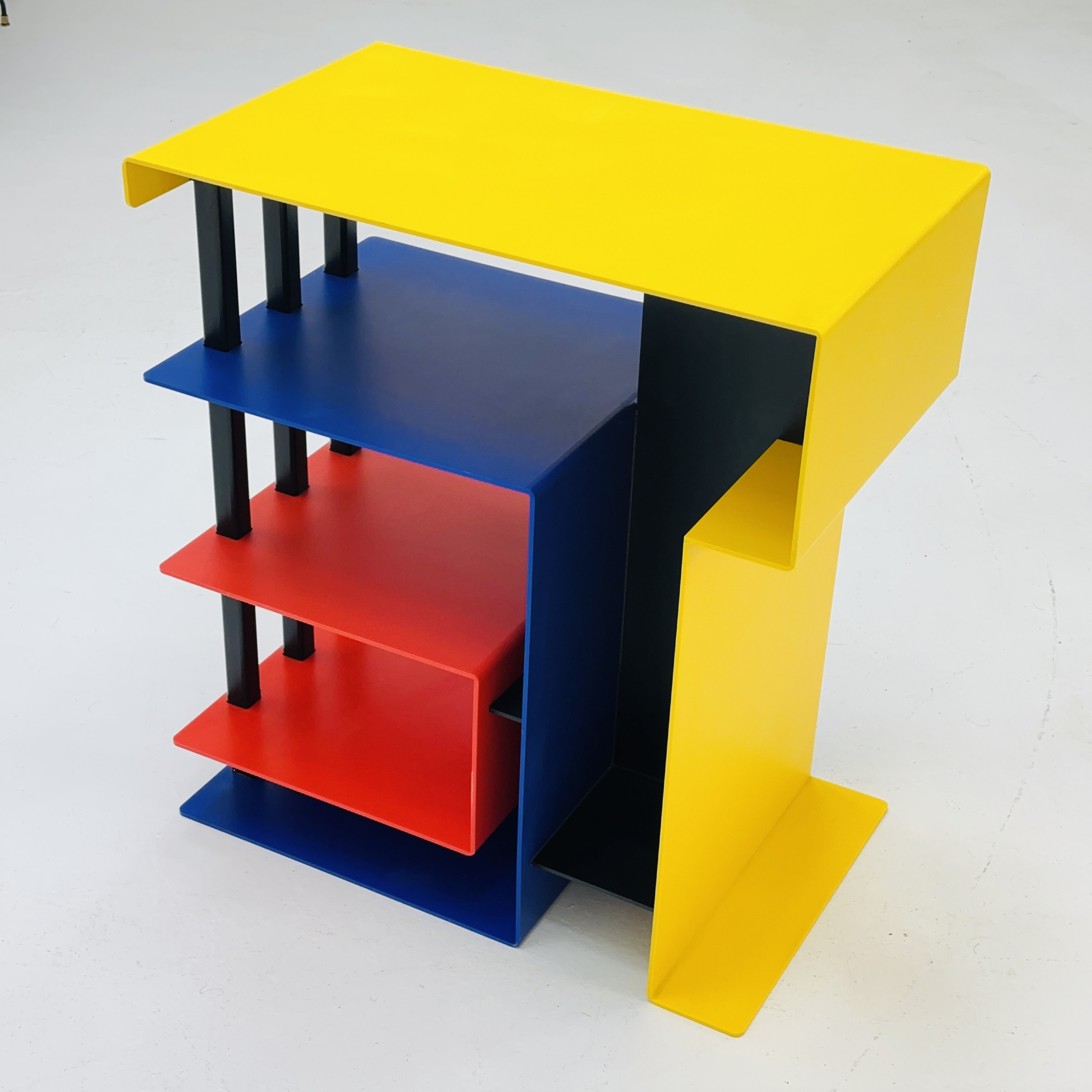 Mid Century Post Modern Shelving Unit / Desk Reminiscent of the