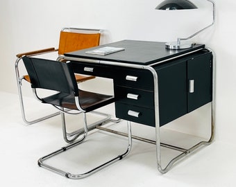 Mid century Bauhaus Tublar desk for mart stam & Marcel Brauer by Thonet 1930s