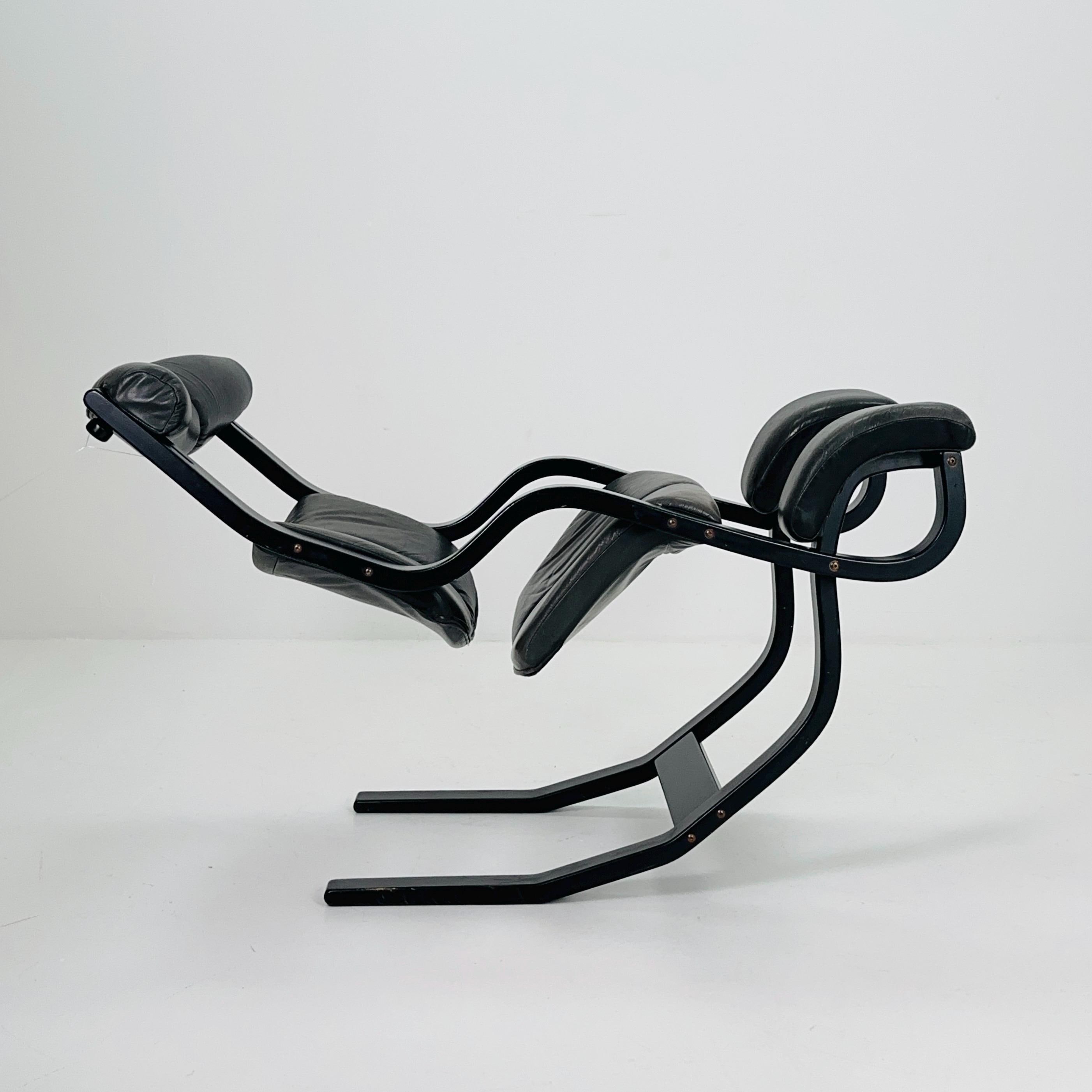 Mid-century “gravity” Rocking Lounge Chair by Peter Opsvik for